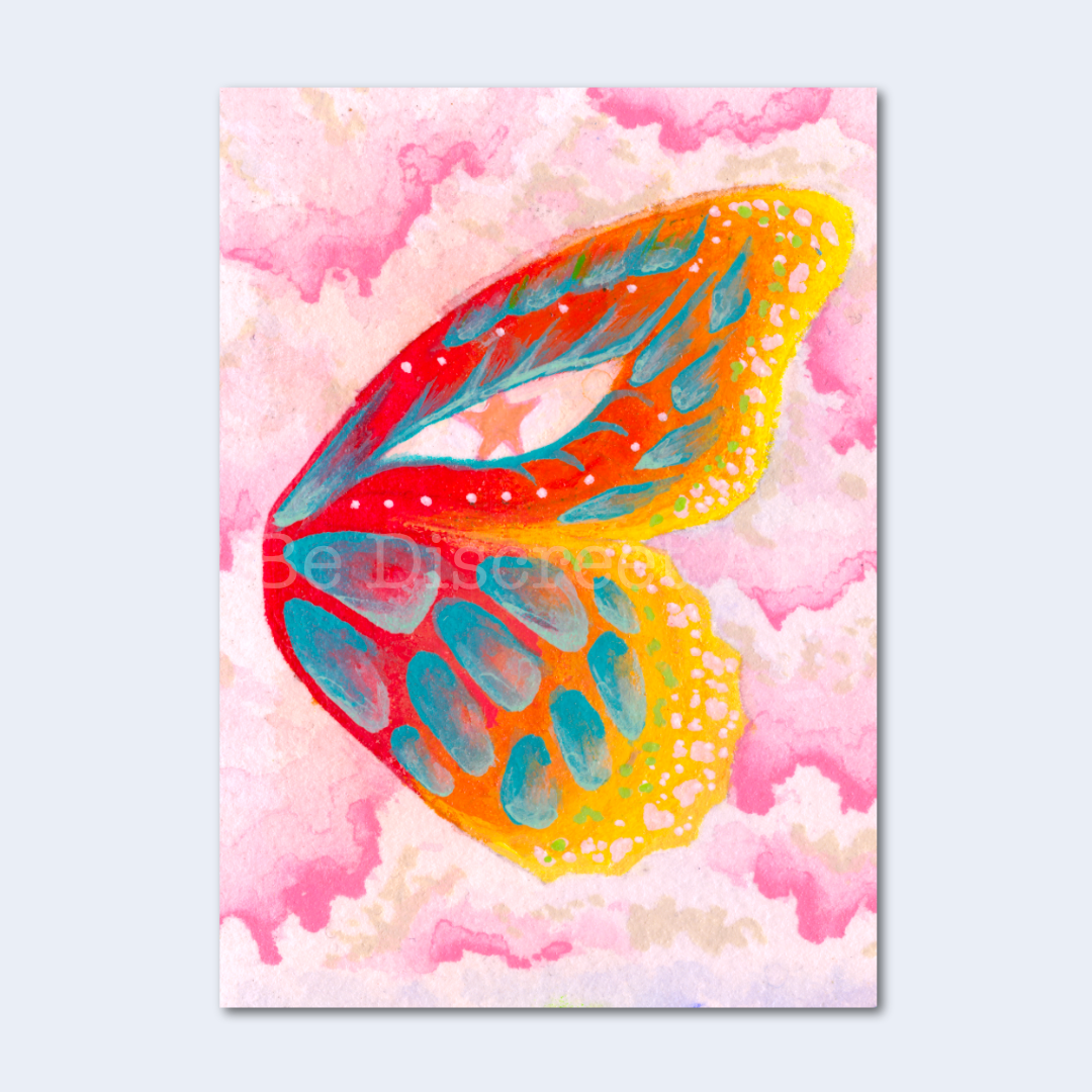 Blazing Change Butterfly Mini Art Print