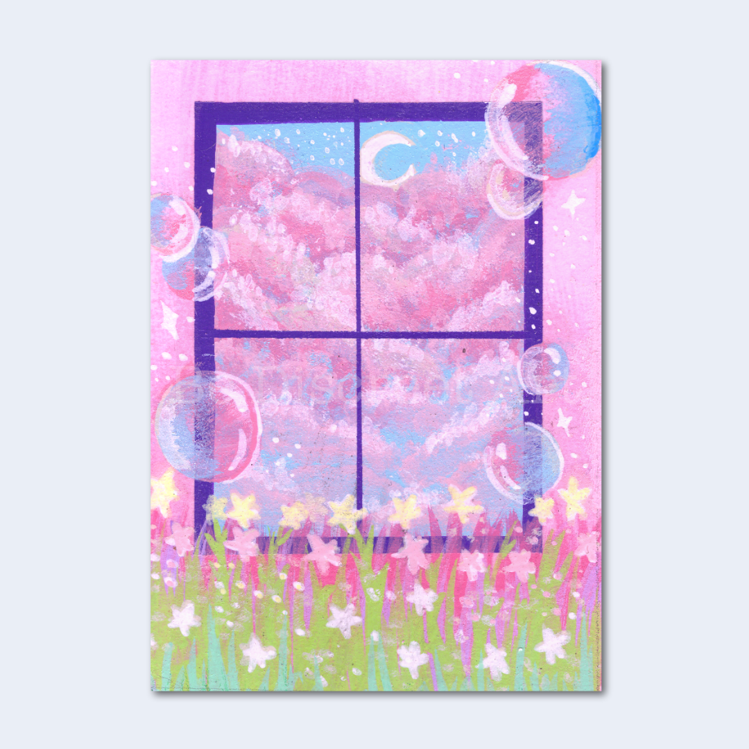 Bubble Here Bubble There Mini Art Print