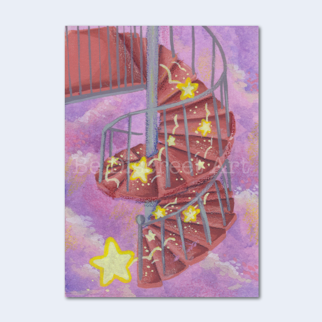 Falling Stars Mini Art Print