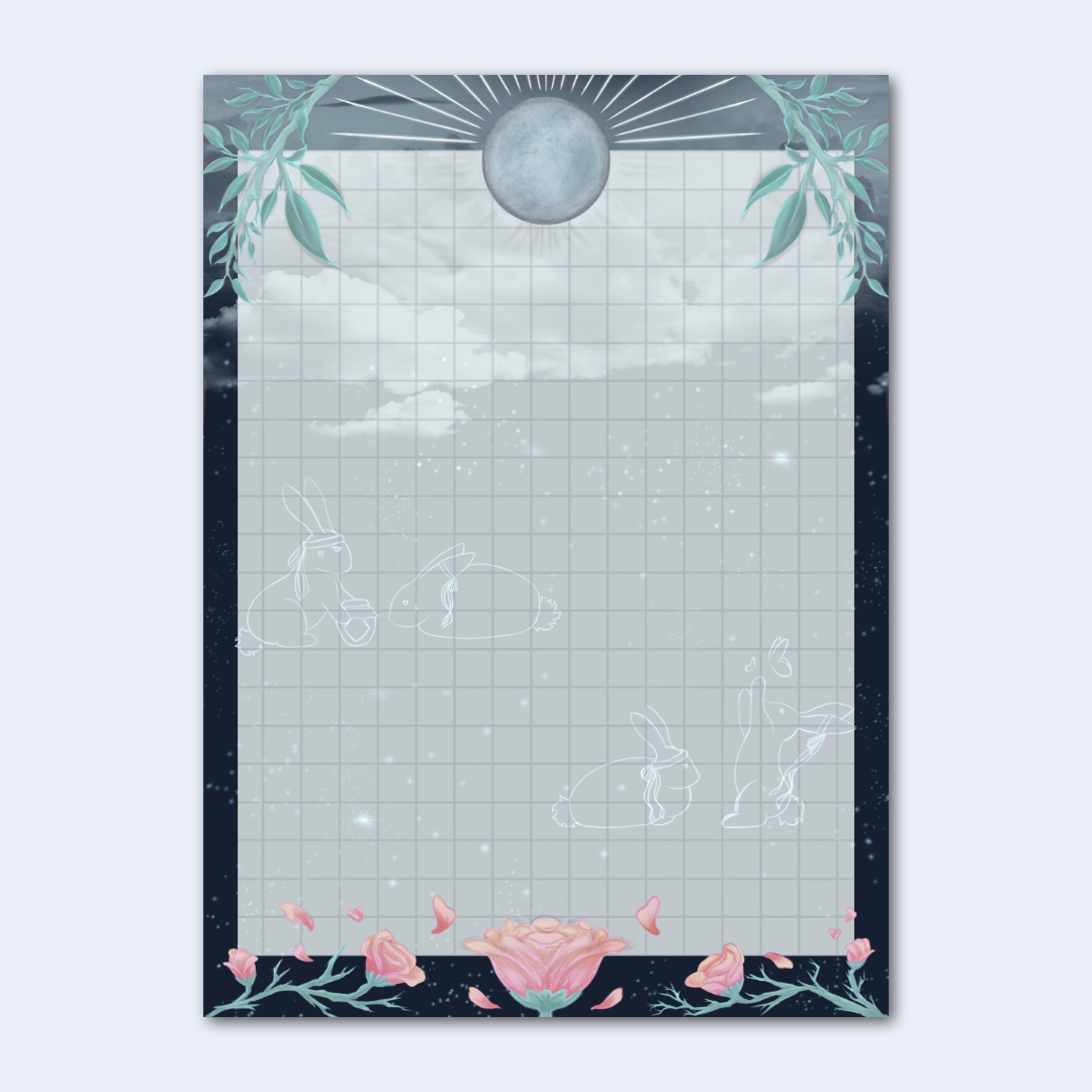 Bunny Lovers Large Notepad