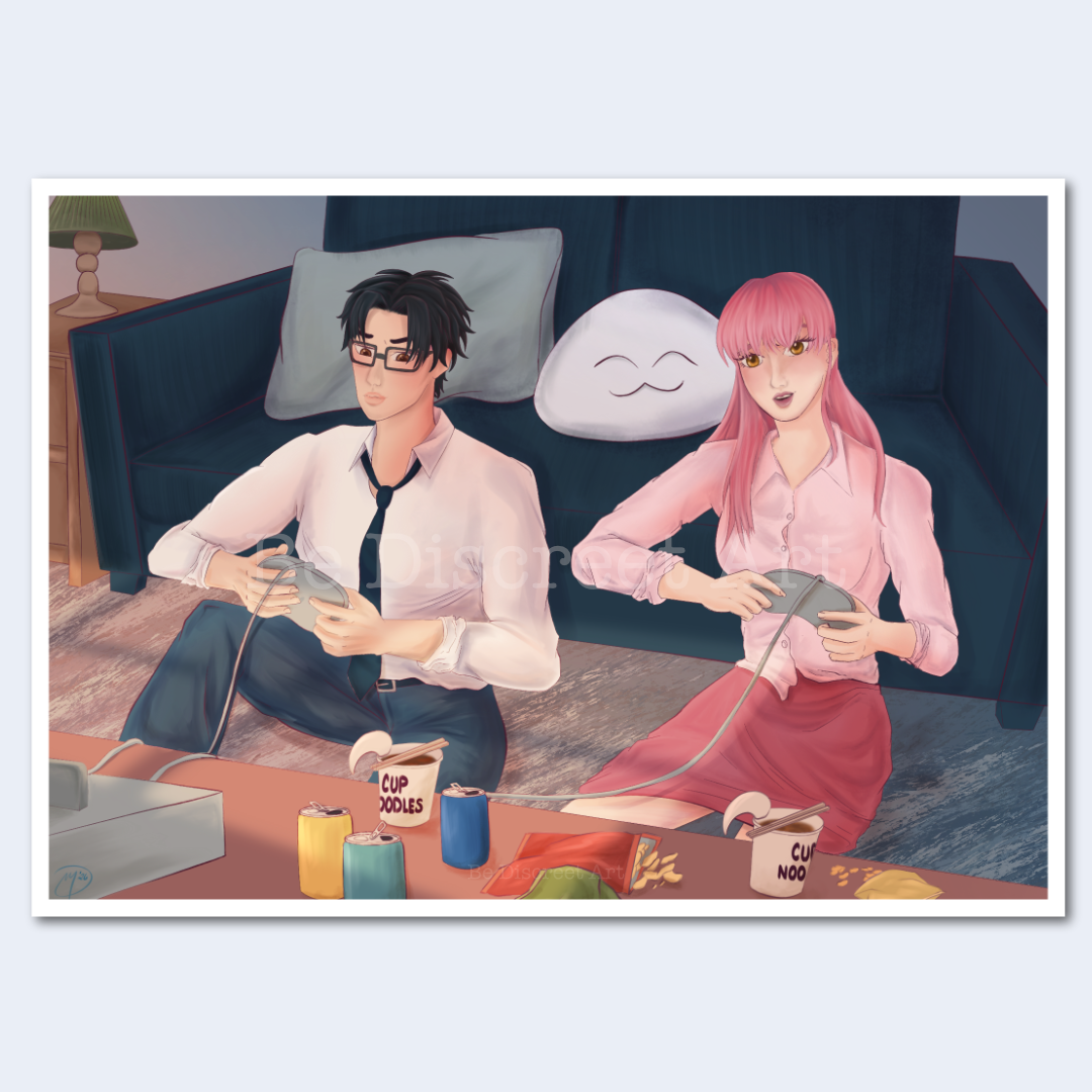 Nerds in Love (Meet Cute Monthly) Art Print