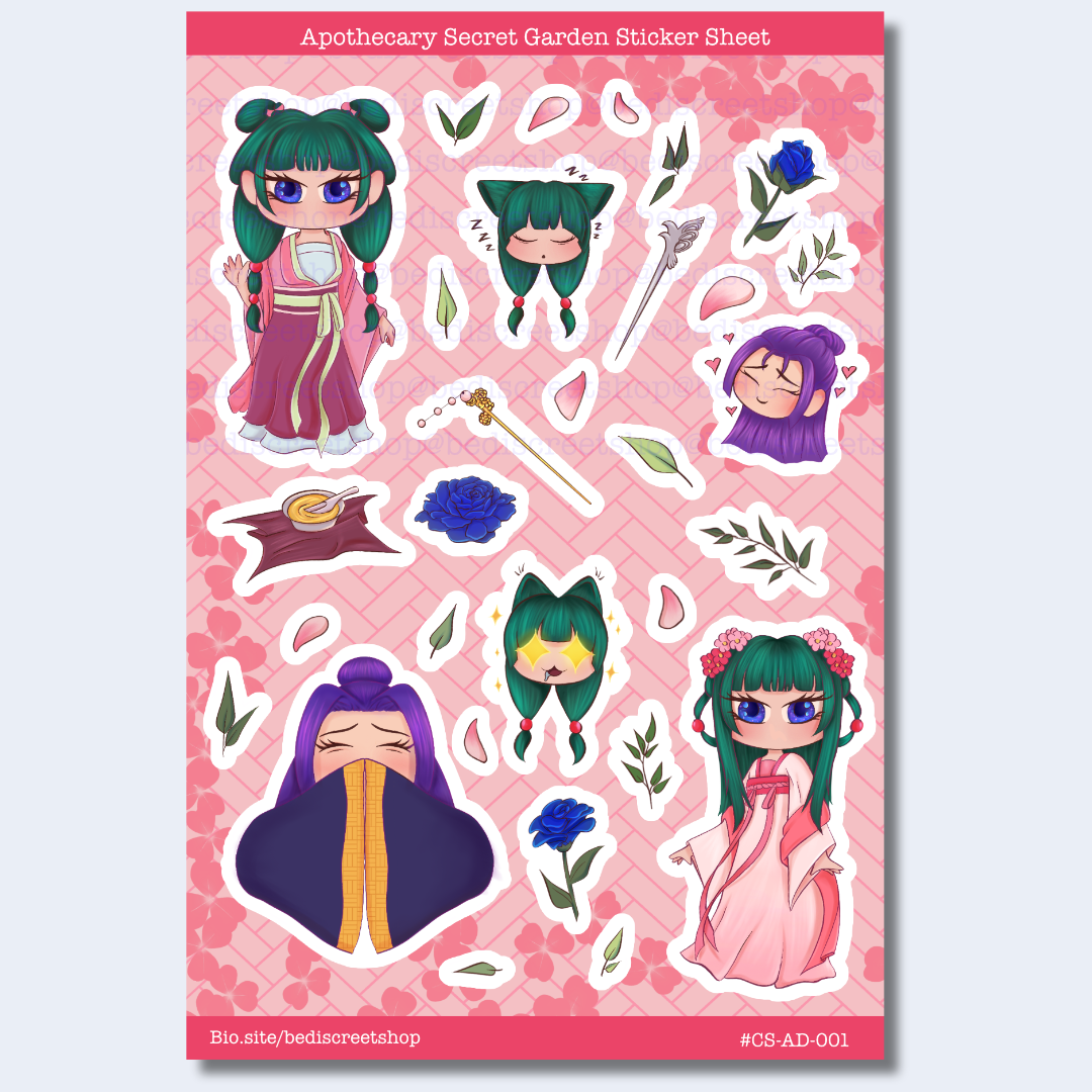 Secret Garden Sticker Sheet