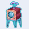 Strawberry Loaf TV Die Cut Sticker